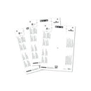 Durable Badgemaker Insert Sheets 52x100mm (Pack of 40) 1458/02