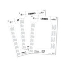 Durable Badgemaker Insert Sheets 61x210mm 150gsm White (Pack of 20) 146002