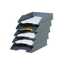 Durable Letter Tray Set of 5 VARICOLOR Anthracite Grey 770557