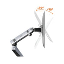 Durable Select Plus Monitor Mount Arm for 2 Screens Up to 32 Inch with Desk Clamp Attachment 509723