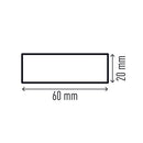 Durable Surface Protection Profile S20 Yellow/Black (Pack of 5) 1108130