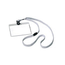 Durable Lanyard Name Badge ID Card Holder + Inserts 60x90mm Grey (Pack of 10) 8139/10