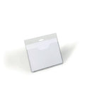Durable Name Badge with Euro Perforation Partial Cover 60x90mm Transparent (Pack of 20) 8136/19