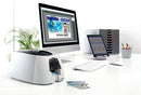 Durable DURACARD ID 300 ID Name Badge Card Printer with Ribbon and 100 Cards 891065