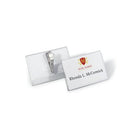 Durable Name Badge with Crocodile Clip 54x90mm Clear (Pack of 25) 8111