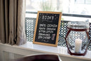 Securit Woody Chalkboard with White Chalk Marker and Mounting Kit 300x10x400mm Teak WBW-TE-30-40