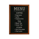 Deflecto Wall Mounted Chalkboard 300x400mm Teak WCB-30-40-TE