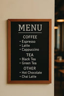 Deflecto Wall Mounted Chalkboard 600x800mm Teak WCB-60-80-TE
