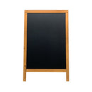 Deflecto Double Sided Pavement A Frame Chalkboard 850x545x440mm Teak PACB-85-TE