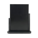 Deflecto Double Sided Large Countertop Chalkboard Information Display Black TCB-LG-BLK
