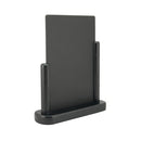 Deflecto Double Sided Large Countertop Chalkboard Information Display Black TCB-LG-BLK