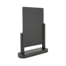 Deflecto Double Sided Large Countertop Chalkboard Information Display Black TCB-LG-BLK