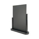 Deflecto Double Sided Small Countertop Chalkboard Information Display Black TCB-SM-BLK