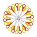 Westcott Left Handed Scissors 130mm Yellow/Orange (Pack of 12) E-21593 00