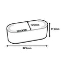 D-Line Cable Tidy Unit 340x120x115 Small Black EU/CTUSmlB/SW