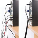 D-Line Cable Tidy Zipper 2.5m Length 25mm Black CZ252.5B