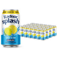 Radnor Splash Sparkling Sugar Free Lemon & Lime Cans 24x330ml