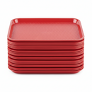 Fixtures Red Plastic Fast Food Serving Tray {34cm x 26cm}