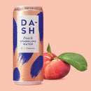 Dash Water Sparkling Water Peach 330ml Can (Pack of 12) DBL004