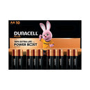 Duracell Plus AA Battery Alkaline 150% Extra Life Power Boost (Pack of 10) 5015842+
