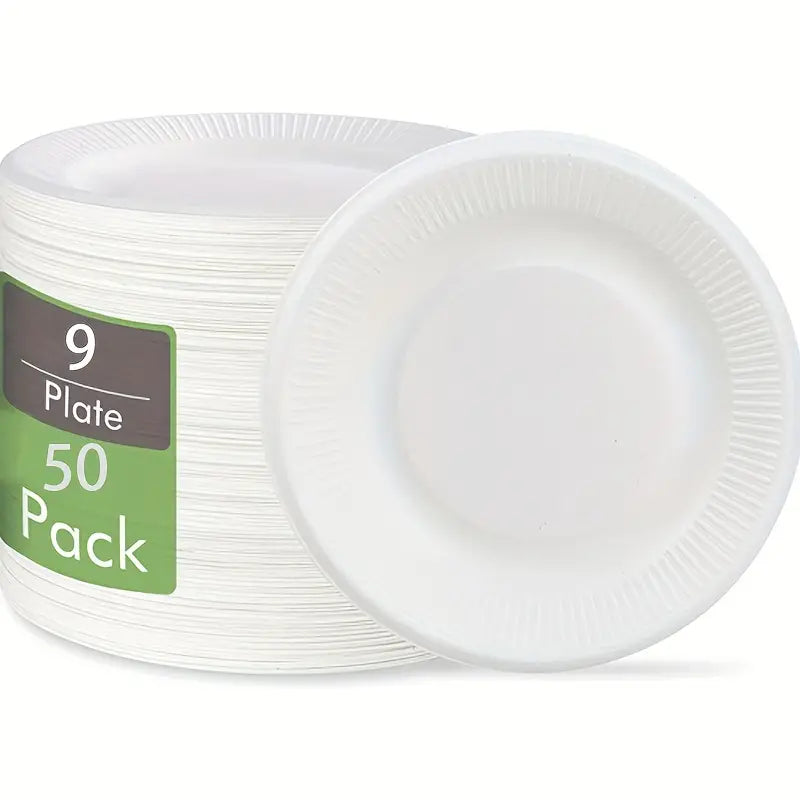 Belgravia Super Rigid 9 Inch Biodegradable Plate (Pack of 50) 3864