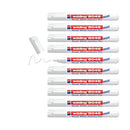 Edding 8046 Ready White Industry Pen Folding Box (Pack of 10) 4-8046049