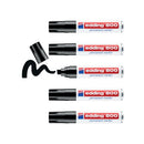 Edding 800 Chisel Tip Permanent Marker Extra Large Black (Pack of 5) 800/5-001