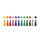 Swash KOMFIGRIP Colouring Pen Broad Tip Assorted (Pack of 12) TW12BD