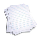 Economy Drywipe Boards 500 Micron Lined Portrait A4 (Pack of 100) WBL100