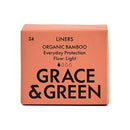 Grace and Green Organic Cotton Bamboo Liners (Pack of 24) GGBAMLINERS06