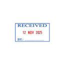 COLOP S260/L1 Green Line Text and Date Stamp RECEIVED 15560150