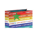 Holographic Happy Birthday Gift Bag Large Rainbow Pack of 12 36953-2C