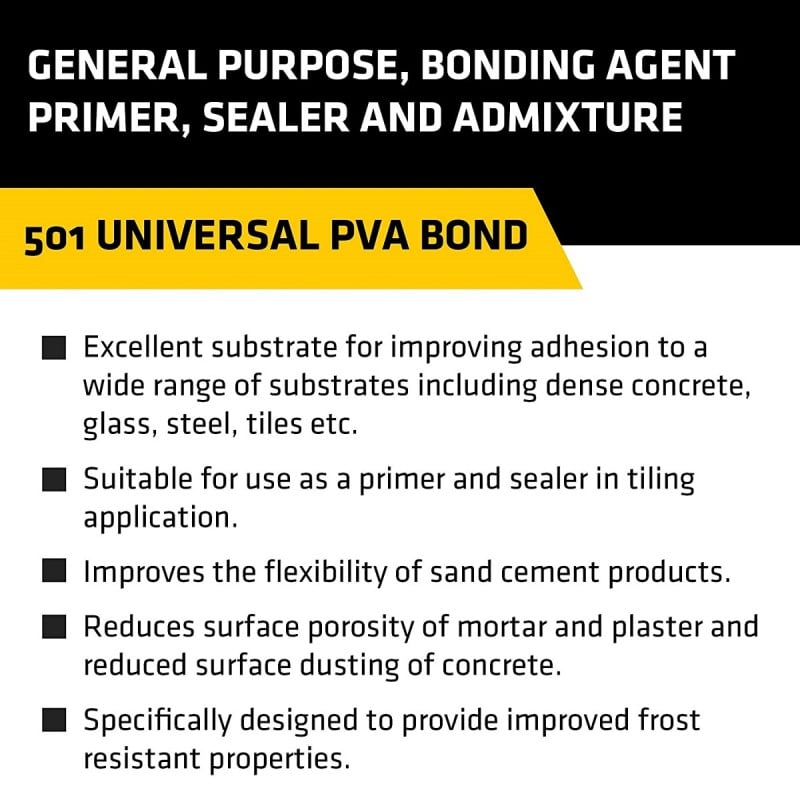 Everbuild 501 PVA Bond 5 Litre