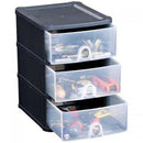 Fixtures Black Stackable 3 Drawer Tower