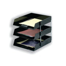 5 Star Letter Tray High-impact Polystyrene Foolscap Black 295829