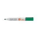 5 Star Drywipe Marker Bullet Tip Xylene/Toluene-free 3mm Line Green (Pack of 12) 296158