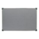 5 Star Felt Noticeboard with Wall Fixing Kit and Aluminium Trim 900x600mm Grey 397786