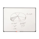 5 Star Drywipe Non-Magnetic Board with Fixing Kit and Detachable Pen Tray 600x450mm 481277