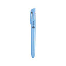 5 Star 4 Colour Peer Marking Ballpoint Pen Blue Barrel Black/Purple/Green/Pink (Pack of 12) FS667984