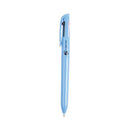 5 Star 4 Colour Peer Marking Ballpoint Pen Blue Barrel Black/Purple/Green/Pink (Pack of 12) FS667984