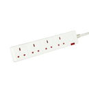 5 Star 4-Way Extension Lead 13 Amp 2m White FS668147
