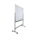 5 Star 1500 x 1200mm Mobile Double Sided Magnetic Whiteboard FS668152