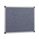 5 Star Fire Retardant Noticeboard 1200x900mm Grey FS669103