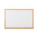 5 Star Magnetic Drywipe Whiteboard Wood Frame 600x900mm FS669106