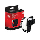 Five Star Non-OEM Replacement for Brother DK-22210 Black on White 29mm x 30.48m FS672801