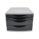 5 Star 4 Drawer Tower 180mm 2x30mm 2x60mm Classic Black/Grey FS676762
