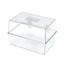 5 Star Card Index Box 6x4 Inch Crystal FS677017