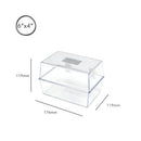 5 Star Card Index Box 6x4 Inch Crystal FS677017