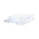 5 Star Contemporary Self Stacking Letter Tray Crystal FS677861