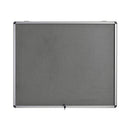 5 Star Glazed Fire Retardant Noticeboard 8x A4 Sheets Grey FS679347